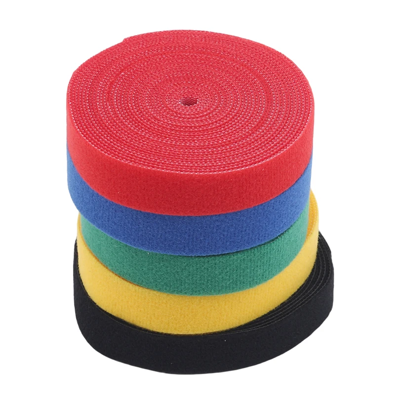 

1Roll 2cm*5m Color Magical Glue Self-Adhesive Tape Strap Hoop Loop Strap Velcro Closure Tape Scratch Roll Fastening Tape