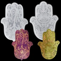 hamsa resin molds hand of fatima epoxy casting moulds for diy crafts cup mat eye of god silicone tray mold for making coaster
