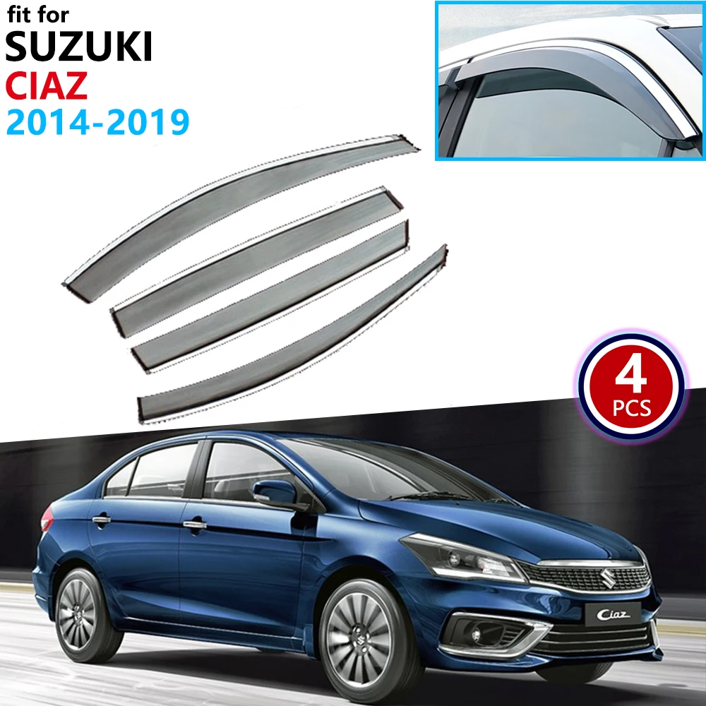 Для Maruti Suzuki Ciaz 2014 ~ 2019 оконный козырек вентиляционные тенты защита от дождя