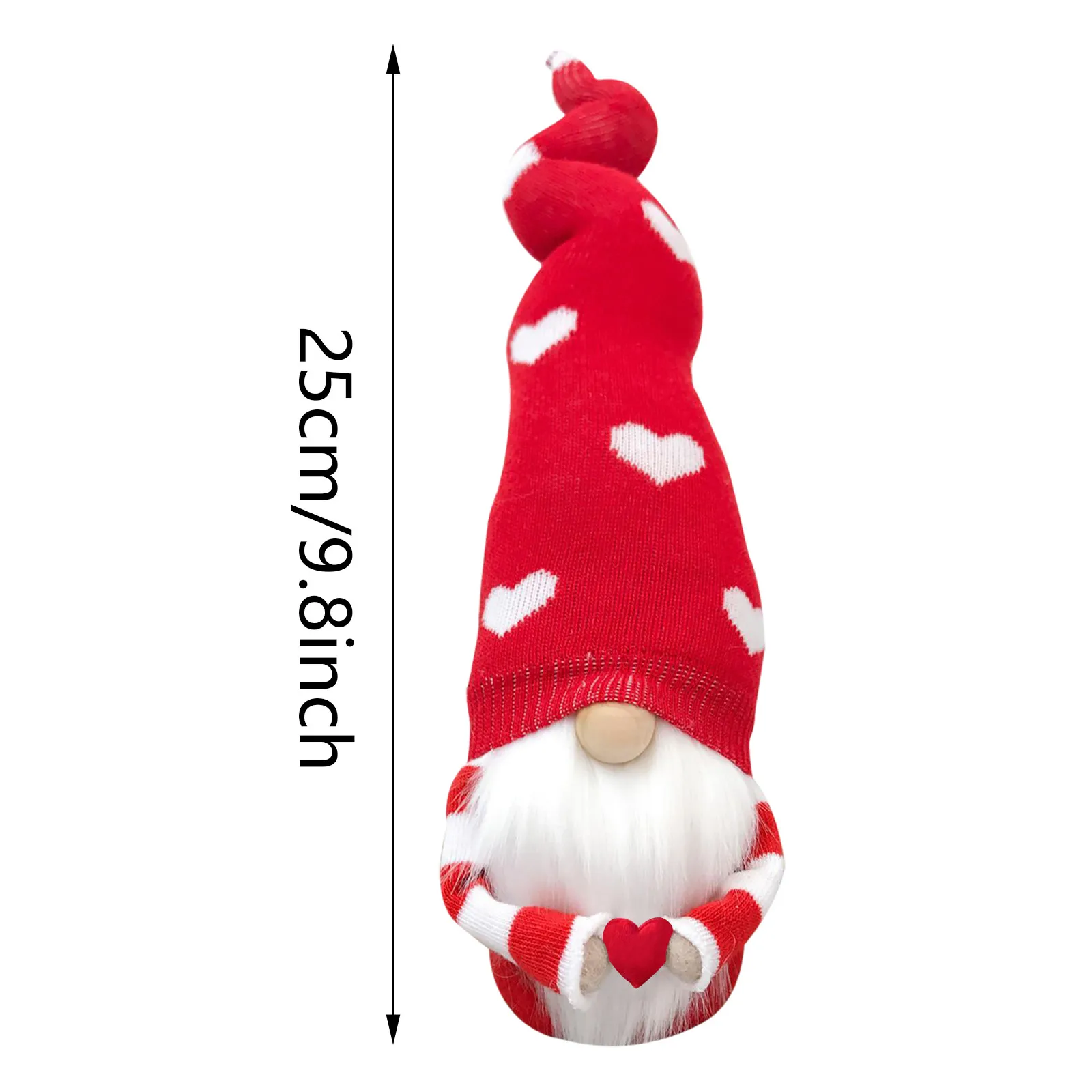 

Valentine's Day Love Heart Faceless Doll Gnome Plush Doll Holiday Figurines Kid Toy Decoration Lover Gift Home Deskep Decor 2021