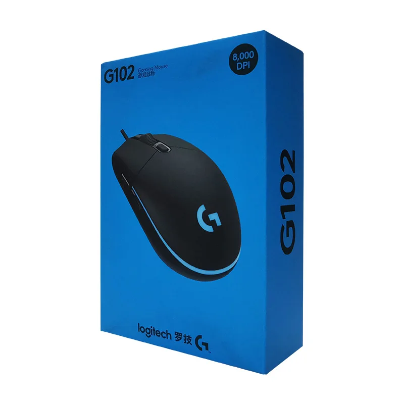 

Original logitech G102 Wired Gaming Mouse 2nd Generation for Computer Desktop Laptop Support windows 10/8/7 Gamer Mice
