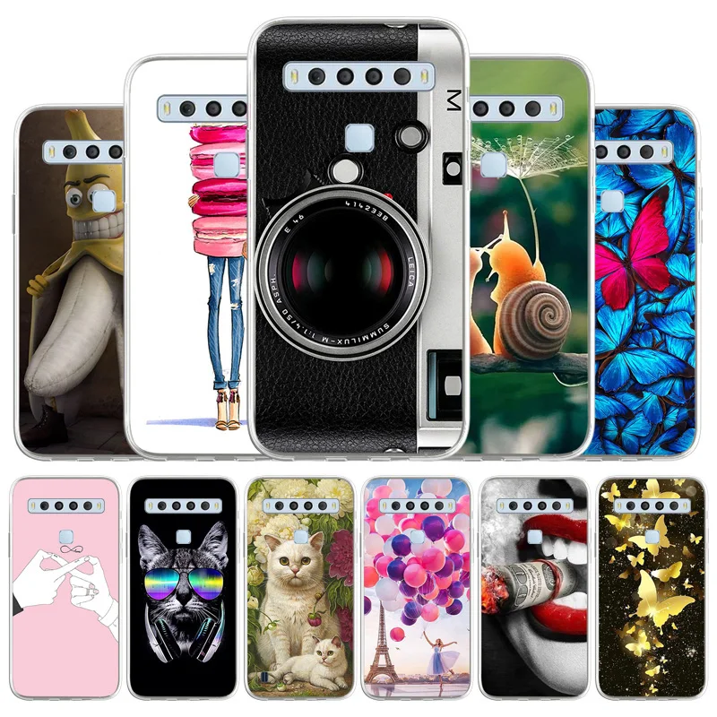 

Case For TCL 10I Case Silicon TPU Cover Capa On TCL10l 10 I 6.53 inch Shell TPU Soft Phone Cover Fundas Capinha Cut Cat Cartoon