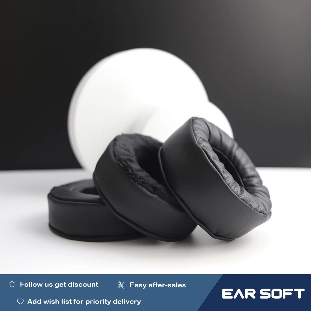 Earsoft Replacement Ear Pads Cushions for Pioneer HDJ500 Headphones Earphones Earmuff Case Sleeve Accessories enlarge