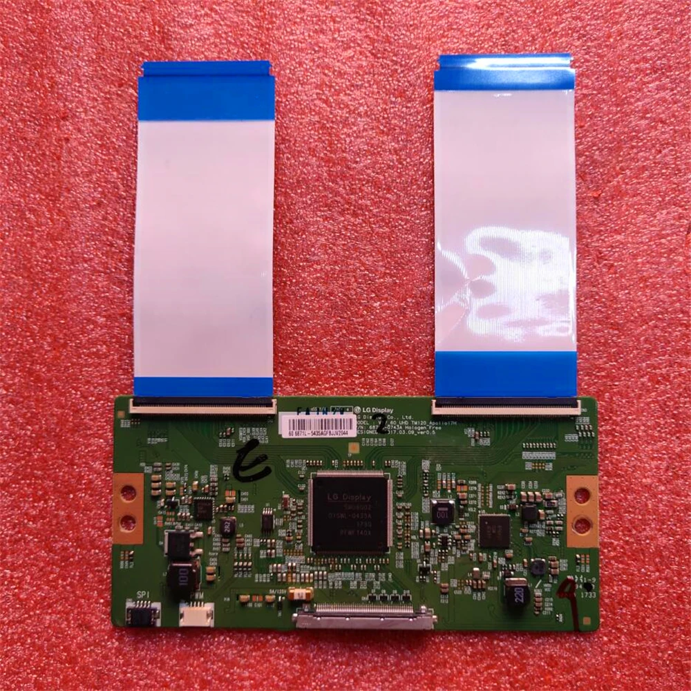 Хороший тест оригинальный T-CON для 60 дюймов ТВ логическая плата 6870C-0743A 6871L-5435A V17_60_UHD