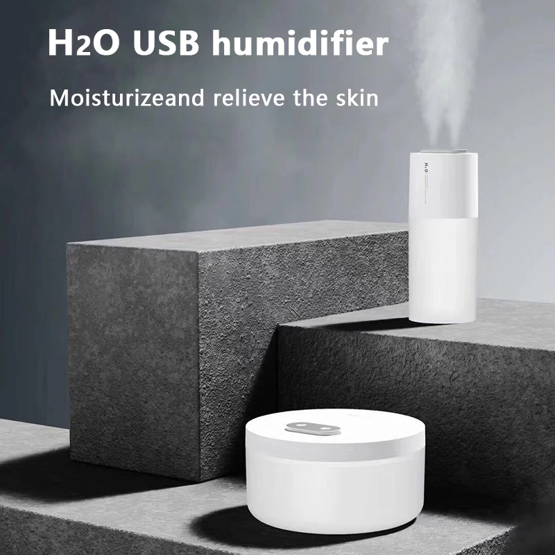 Увлажнитель воздуха большой емкости 1000 мл 2200 мАч с двумя спреями зарядка от USB