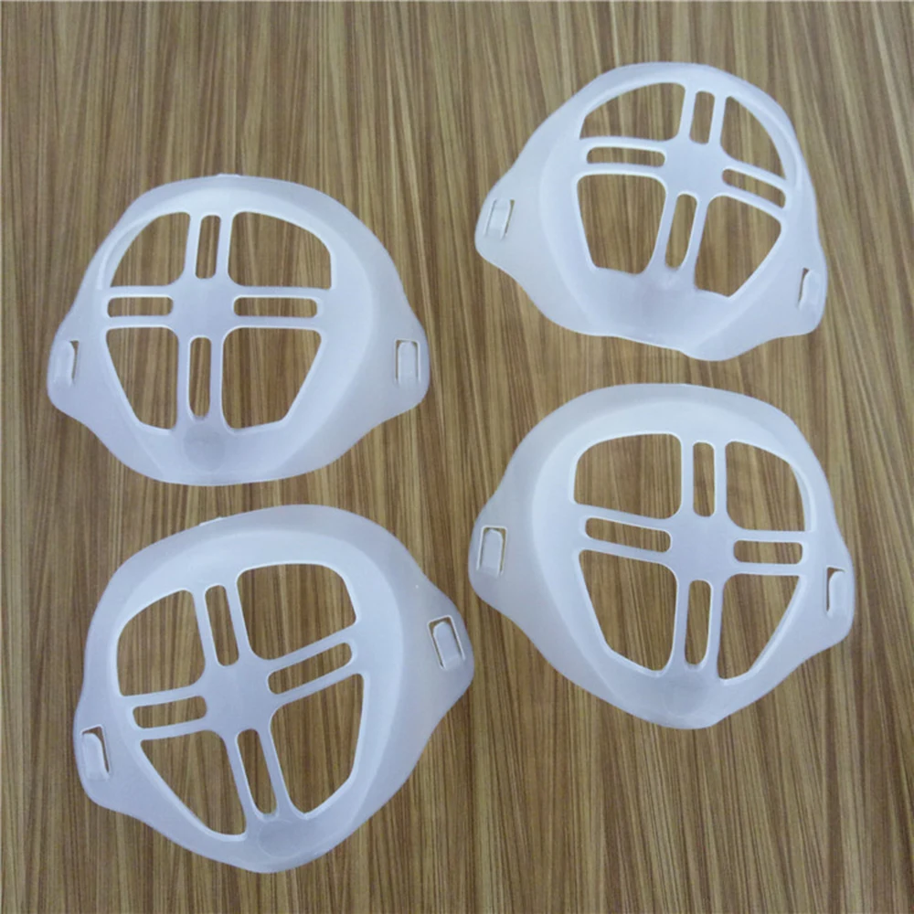 

10PCS Unisex Reusable 3D Face Masks Bracket Mouth Separate Inner Stand Holder Breathing Space Breathable Valve