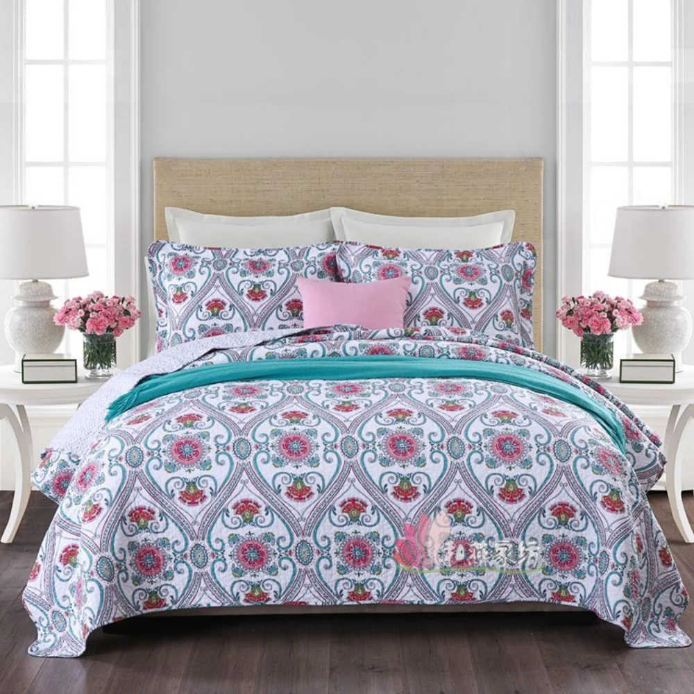 

Pure cotton bedspread three piece quilt cover quilting summer quilt air conditioner fashionable new style