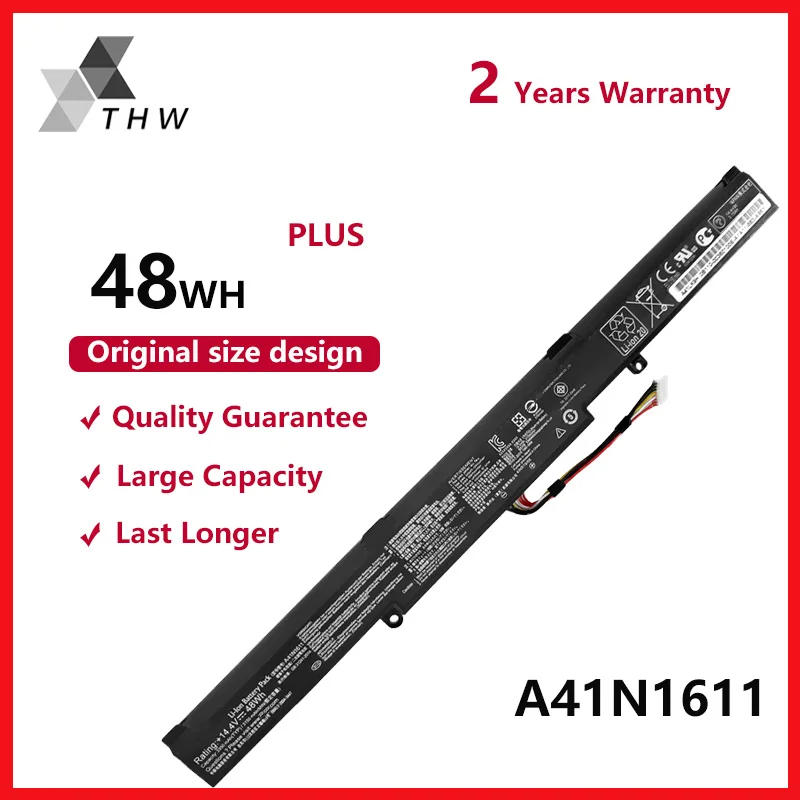 THW A41N1611 Аккумулятор для ноутбука ASUS ROG GL553 GL553VD GL553VE GL553VW серии A41LK5H