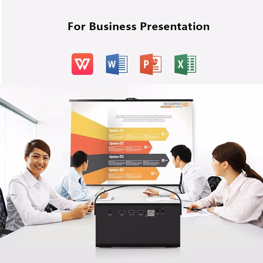 Smartldea New 4K 3D V7 projector android wifi bluetooth proyector portable home smart beamer Build in speaker with Zoom HDMI USB
