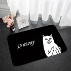 Коврик Go Away, домашний Придверный коврик, ковер для гостиной, напольные коврики для входной двери, противоскользящий ковер для спальни, коврики с принтом для приветствуемых залов