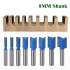 Набор фрез для деревообработки, хвостовик 8 мм, 681012141820 мм, 1 шт. или 8 шт.