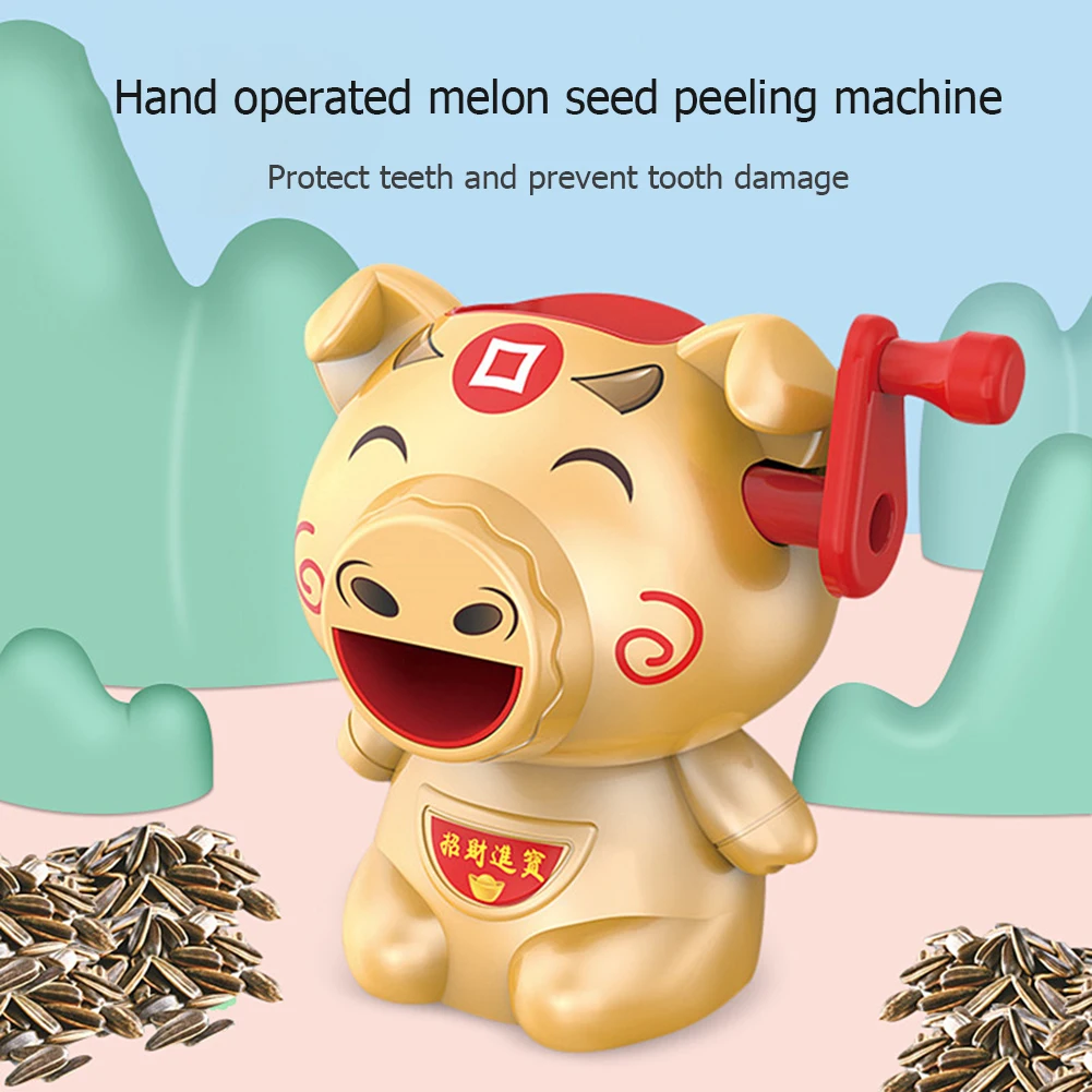 

Sunflower Melon Seeds Peeler Sheller Manual Automatic Hand-Cranked Seeds Shelling Machine Children Assistant Clean Gift