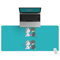 90x40cm xxl hd cartoon dinosaur little girl pattern office computer desk mat laptop cushion desk non slip mat gamer mousepad mat