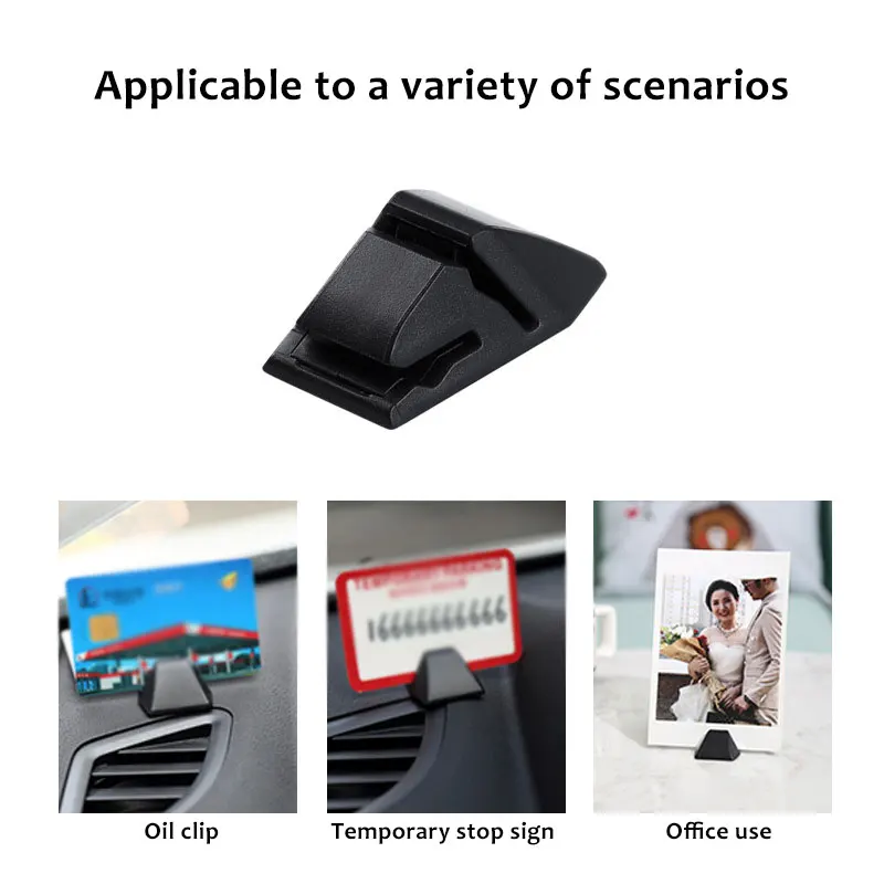 

Auto Fastener Card Bill Holder Mount Portable Car Parking Card Clamp Desktop Stand Vehicle Card Fixed Holder Clips