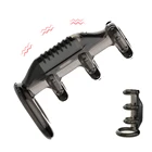 Для задержки эякуляции петух рукав ремень на фаллоимитатор G-spot Стимулятор Вибратор Секс расширение удлинитель полового члена вибрационное кольцо