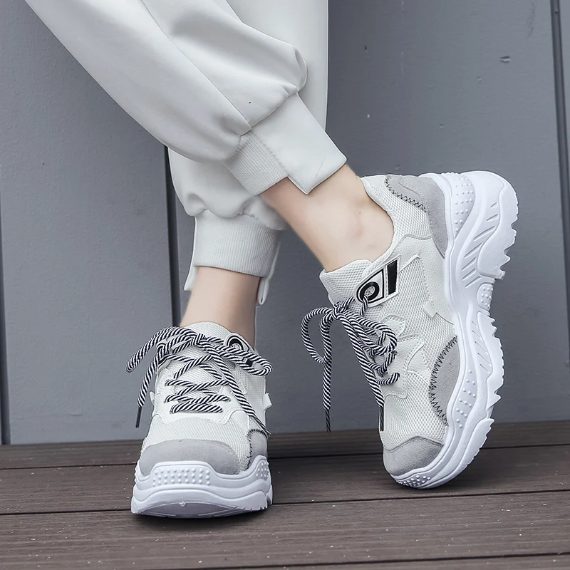 Fujin/женская повседневная обувь Сезон осень Женская из сетчатого материала Прямая