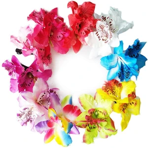 Заколка для волос женская, разноцветный зажим для волос в богемном стиле, с цветами орхидеи, леопардовой расцветки, Пляжная Свадебная заколка для невесты, аксессуары для волос