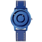 EUTOUR магнитные часы для мужчин новый дизайн Королевский синий черный металлический магнит бусины часы мужские повседневные кварцевые часы Креативные мужские часы