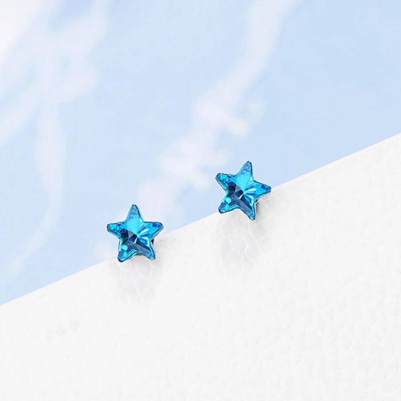 2020 корейские горячие продажи милые мини Разноцветные серьги звезды для женщин