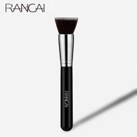 rancai makeup brush flat top kabuki foundation brush for liquid cream and powder contour buffing blending concealer face brush