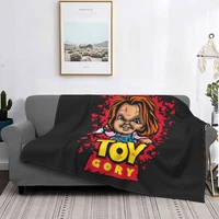 horror movie character chucky blanket super soft flannel blanket air conditioning blanket in various sizes