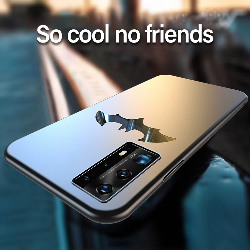 Ultra-thin Bat Matte PC Phone Case For Huawei P40 P30 P20 Lite Mate 30 20 Honor 10 Pro Magnetic Protection Cover
