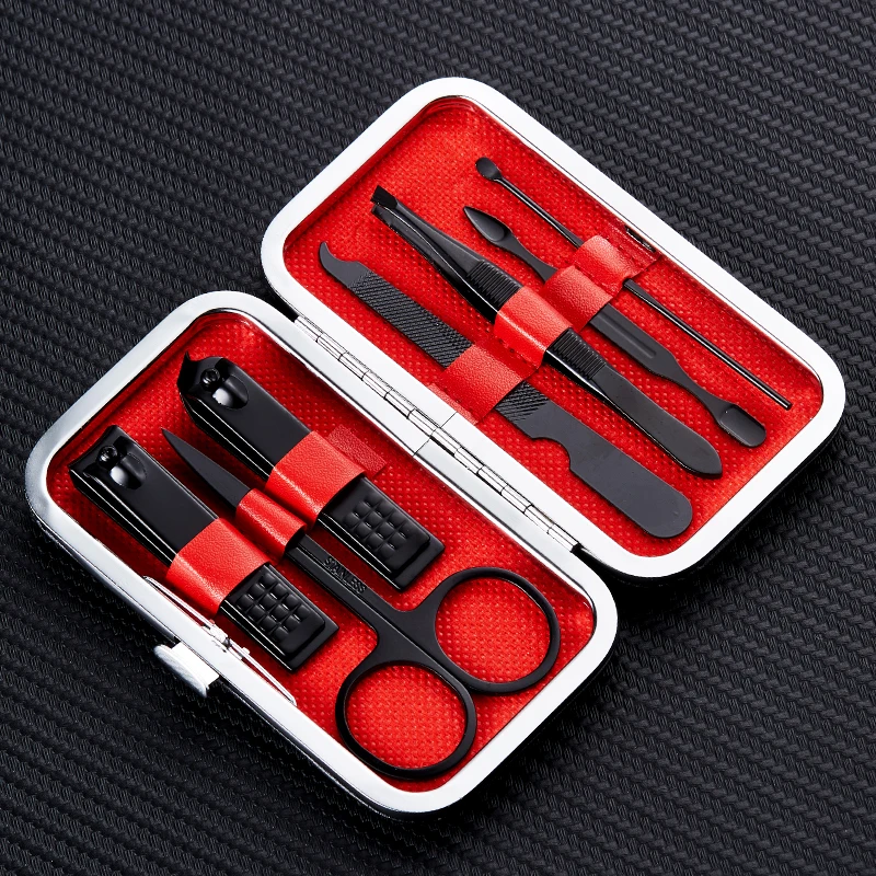 Мультфильм панда путешествия портативный 7 шт Маникюрный набор для стрижки