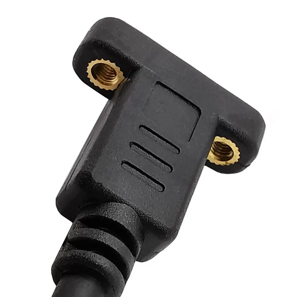 

USB C Type-C Male To Female Extension Data Cable with Panel Mount Screw Hole 10Gbps 1.8m