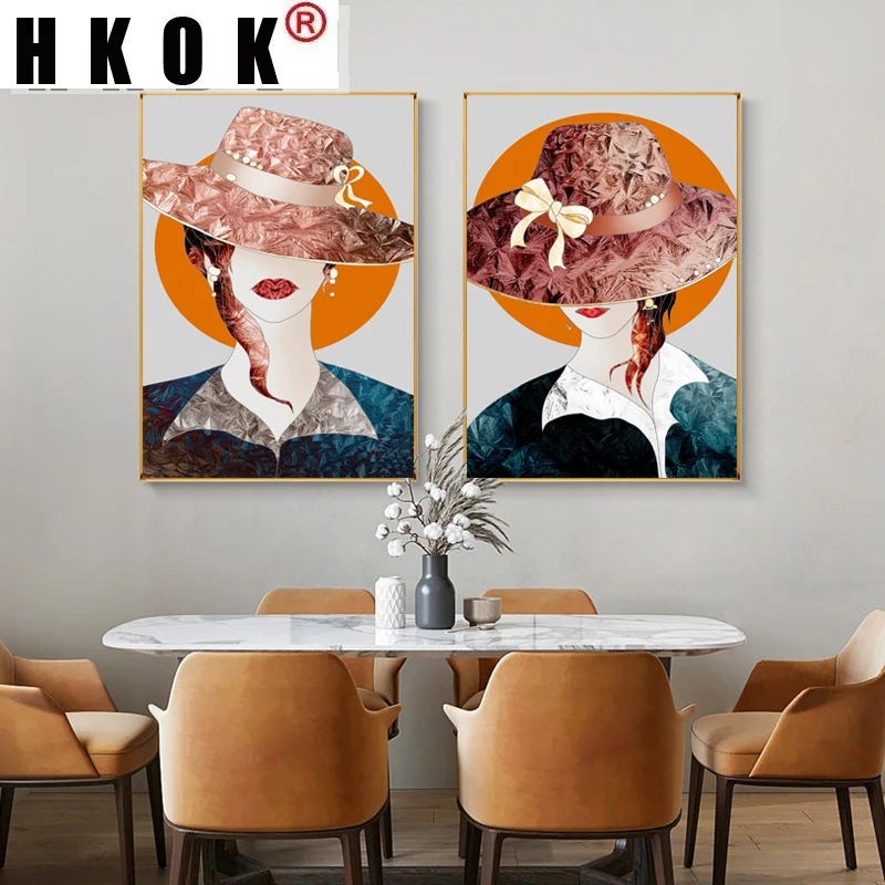 Постер для мистических девушек HKOK Cap современная настенная Картина на холсте