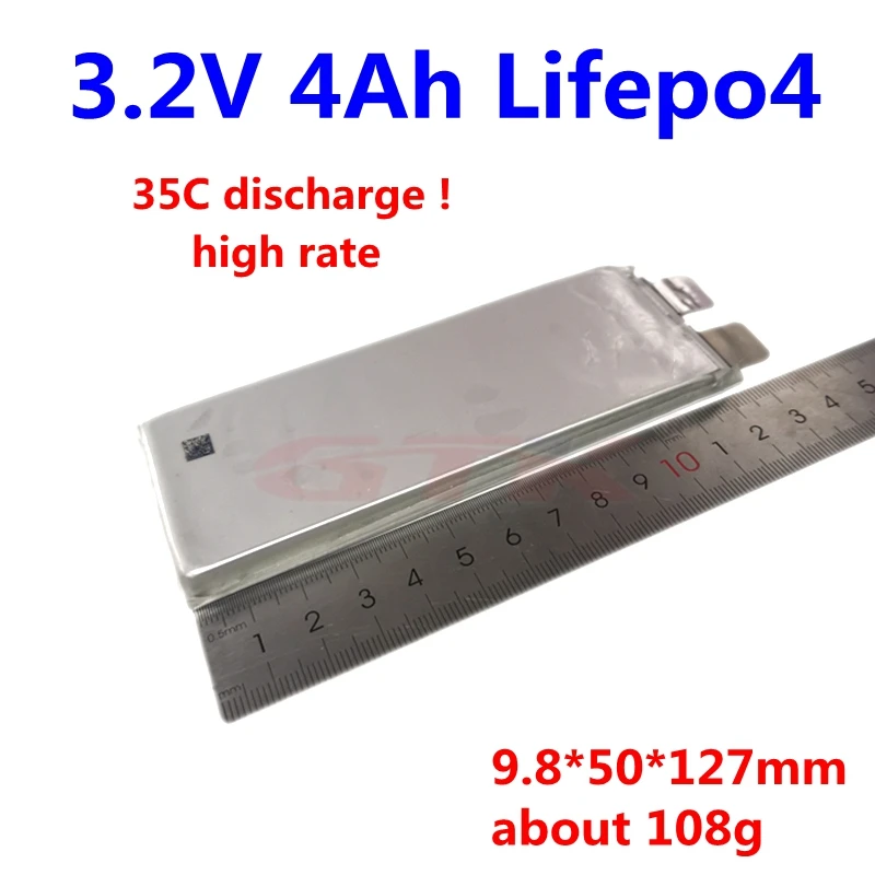 35C скорость разряда! GTK 3 2 v 4Ah Lifepo4 высокая литиевая батарея V 4000mAh ячейка для RC