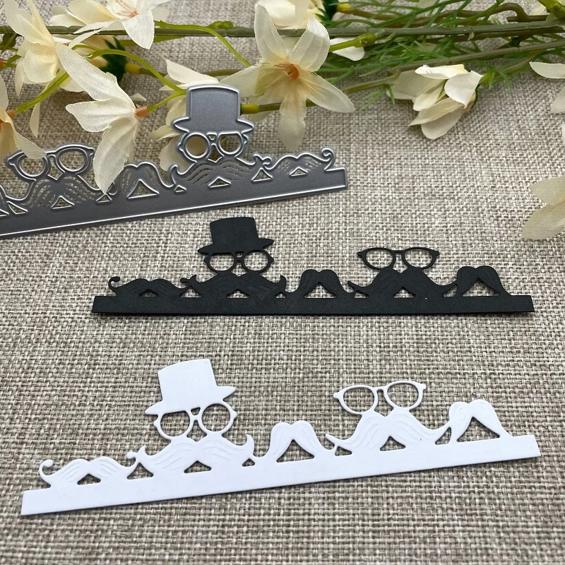 Металлические штампы в форме бороды для мужчин трафареты скрапбукинга