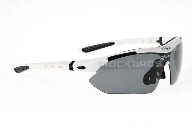 Style 1 White RockBros Поляризованные 5 линз велосипедные очки с близорукостью оправа велосипедные очки солнцезащитные очки для велосипедных очков для верховой езды спортивные мужские и женские - Цвет: Style 1 White