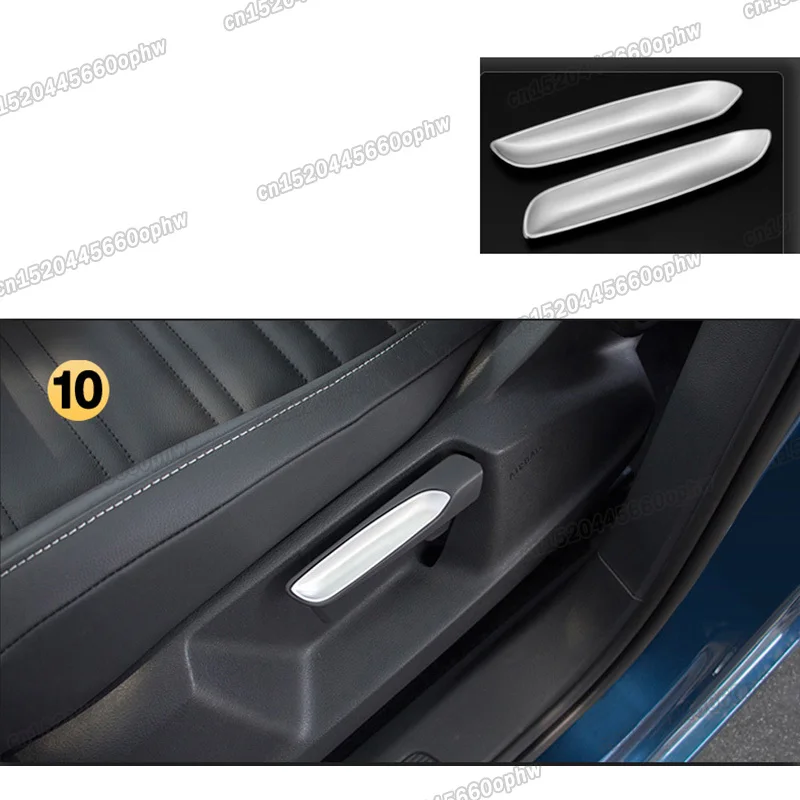 

Регулируемая панель для автомобильного сиденья, Обложка для volkswagen vw golf 7 mk7 2013 2014 2015 2016 2017 2018 2019 r line, хромированные аксессуары