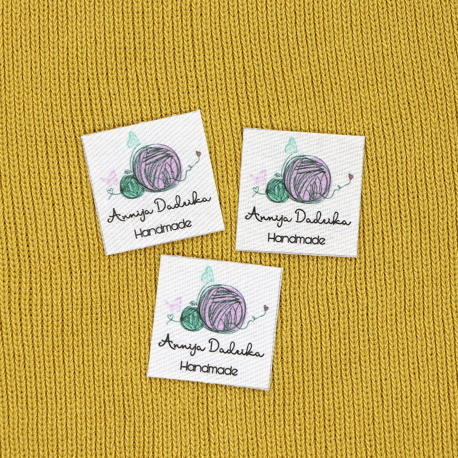 Этикетки для глажки на заказ 96 штук логотип или текст наклейки одежды квадратные