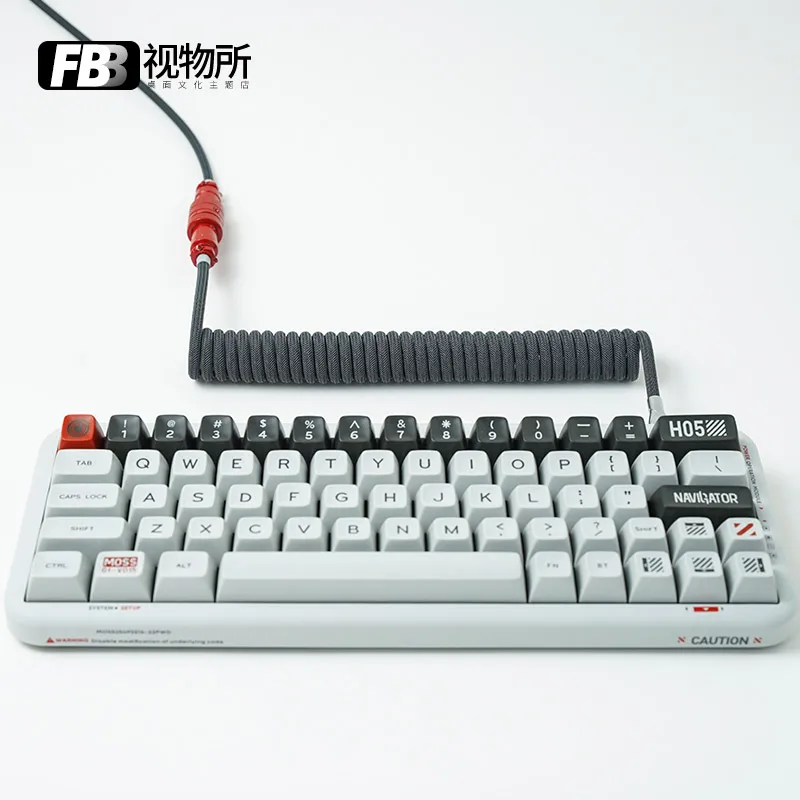 

FBB Cables Customized Handmade DIY Detachable Coiled Cable Keyboard Type-C Mini Mirco To USB Connector for Mechanical Keyboard