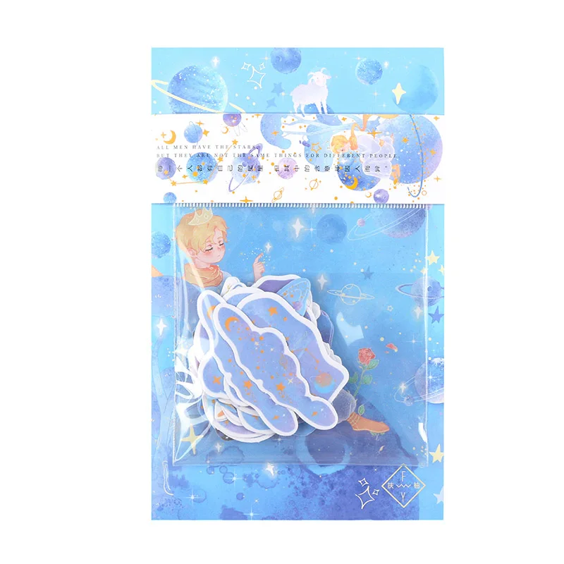 

30pcs/lot Little Prince Sticker aesthetic Decoration collage Hand Account Scrapbooking Material Letter Stickers Happy Planner