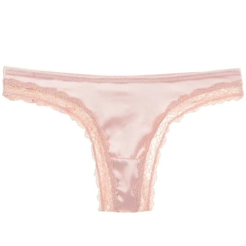 Кружевные бесшовные трусики Moxeay с оборками стринги низкой талией женские