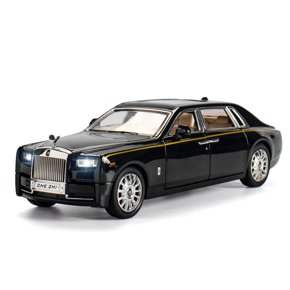 

Model Car 1/24 Rolls-Royce Phantom Diecast &Toy Vehicles Alloy Metal Cars Sound And Light Pull Back SUV Toys For Kids Gifts