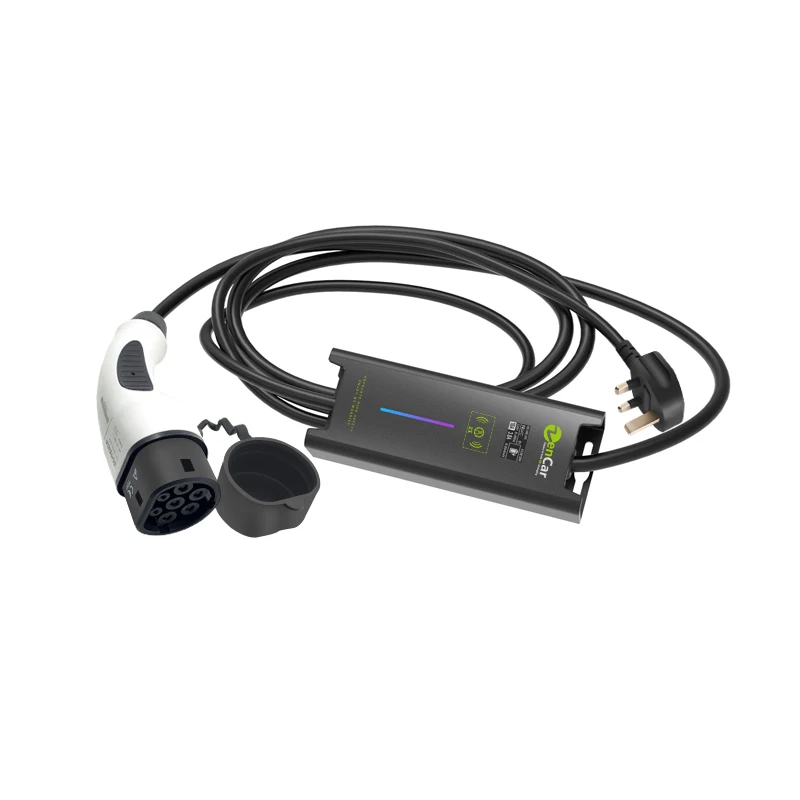 Вилка BS UK IEC 62196 белая тип 2 8A 10A mode2 Регулируемый EVSE 5 м кабель для зарядки