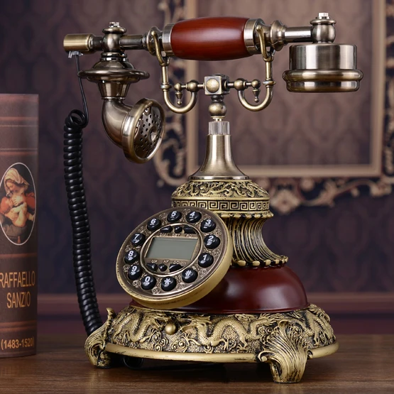 Винтажный телефон с кнопками dail модный креативный старомодный