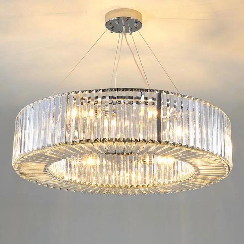 

Luxury Modern Crystal Chandelier Round Dining Room Living Room Crystal Chandeliers bedroom light Fixtures
