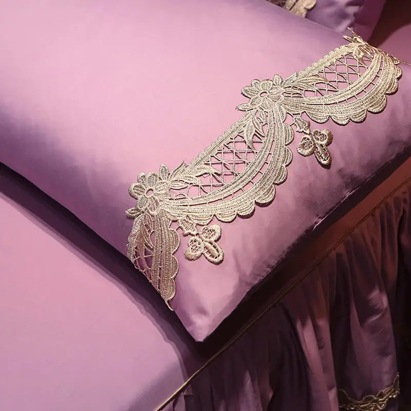 

High-end pure color satin pillowcase without pillow core standard size 48*74