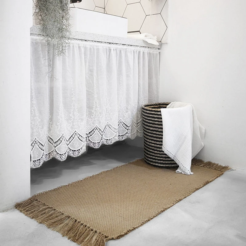 Джутовый плетеный коврик ковры ручной работы для гостиной спальни декоративный
