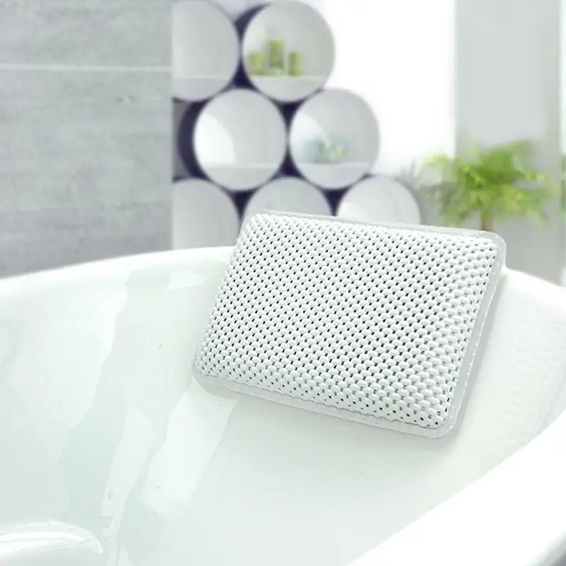 

Thicken Bath Pillow PVC Soft Waterproof SPA Headrest Bathtub Pillow With Backrest Suction Cup Neck Cushion Bathroom Accessories
