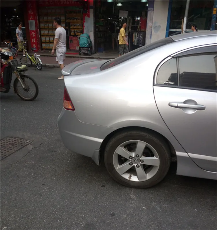 Для Civic спойлер 2006-2011 Honda HDB ABS пластик Материал заднее крыло автомобиля Цвет