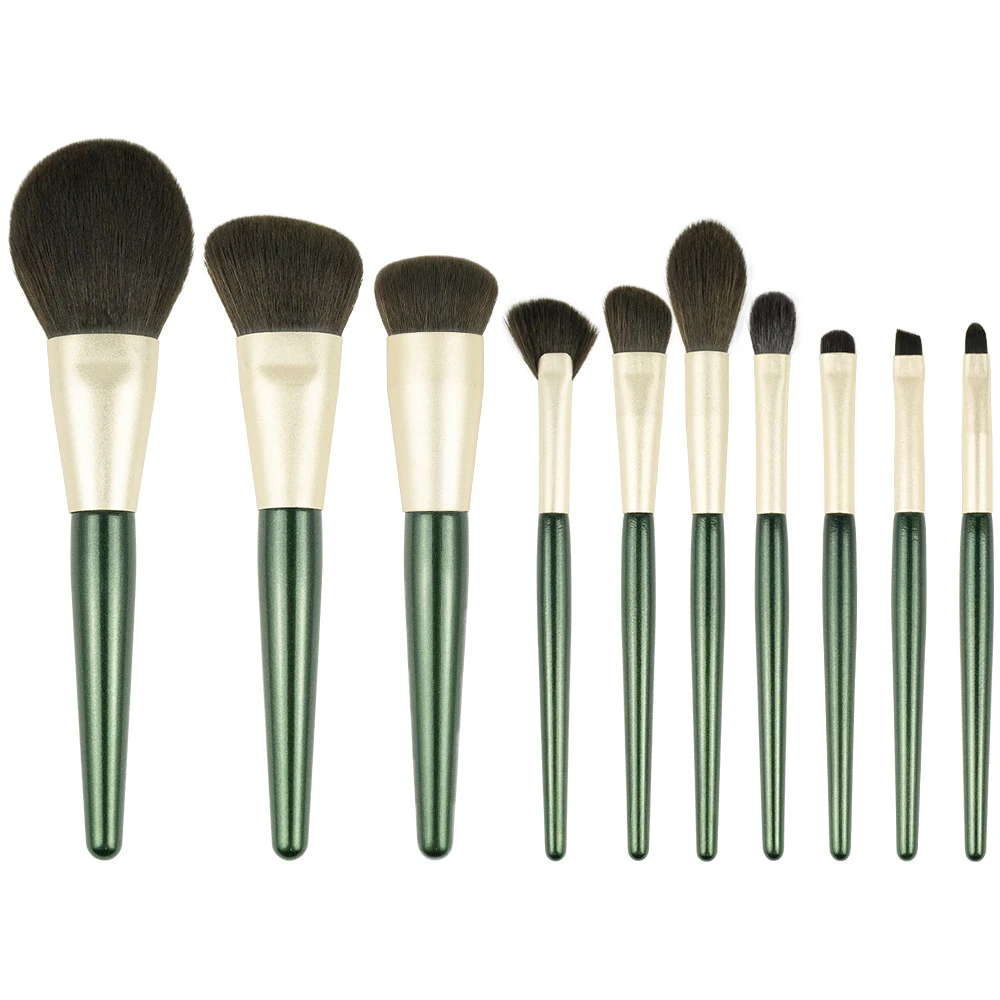 

1Pcs Green Cosmetic Powder Eye Shadow Foundation Blush Makeup Brushes Tool Set Portable Beauty Tools Make Up Brush