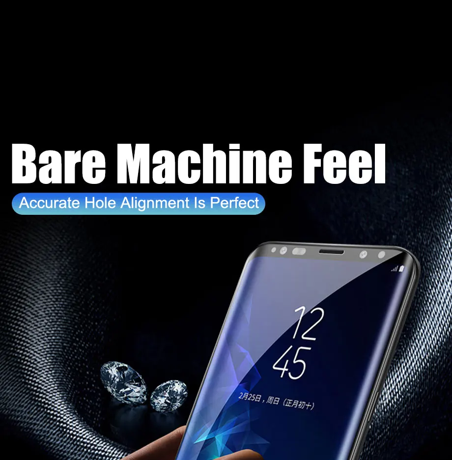 500D полностью изогнутое закаленное стекло для samsung Galaxy S9 S8 Plus Note 9 8 Защитная пленка для экрана на samsung S7 S6 Edge S9