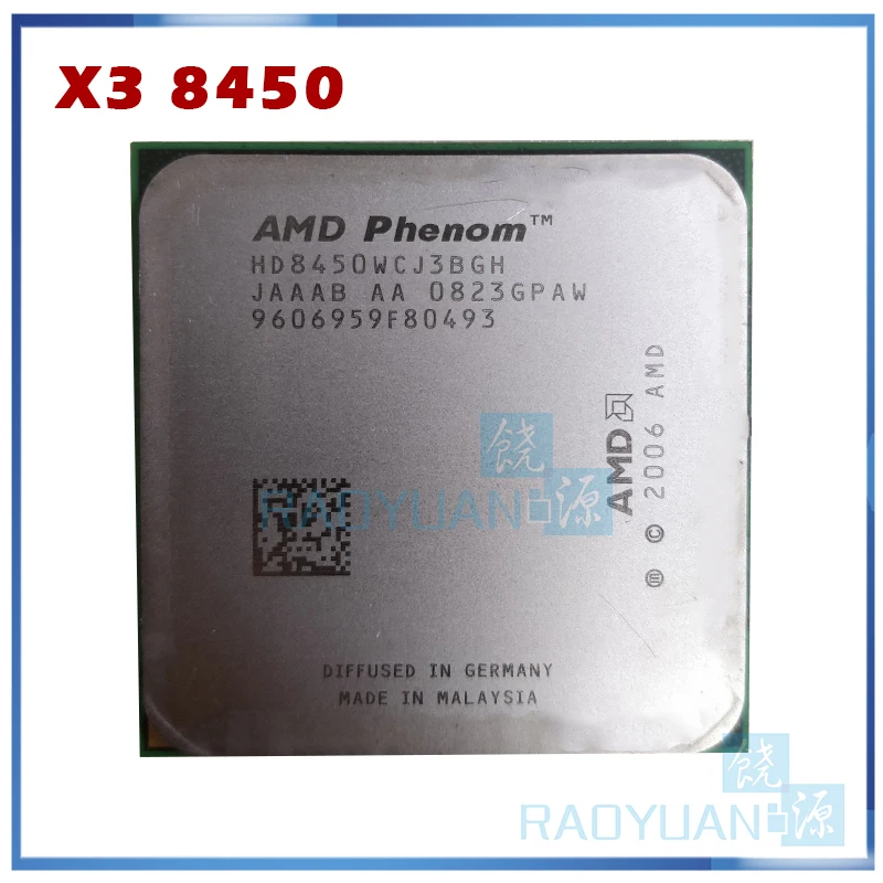 Фото Трехъядерный Процессор AMD Phenom X3 8450 для настольного компьютера 2 1 ГГц HD8450WCJ3BGH