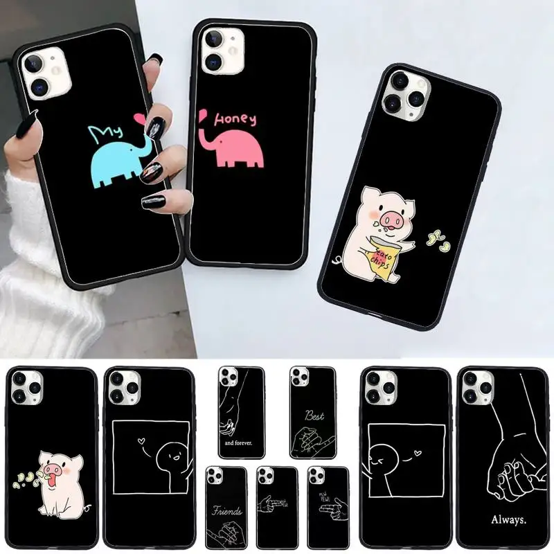 Always Forever Best Friends BFF Phone Case for iPhone 11 12 pro XS MAX 8 7 6 6S Plus X 5S SE 2020 XR | Mobile Cases &amp Covers