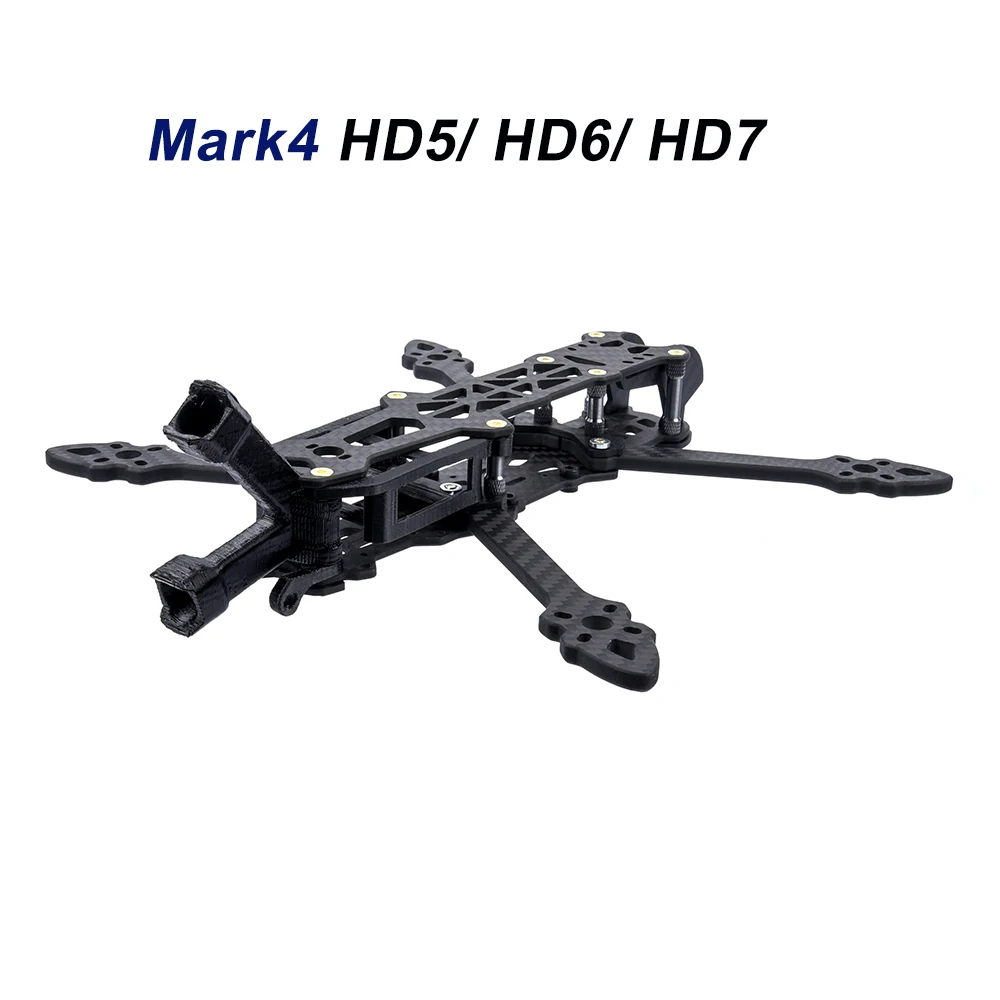 Mark4 HD 5 дюймов 224 мм/6 260 мм/7 295 мм с рукояткой FPV гоночный Дрон Квадрокоптер рама для